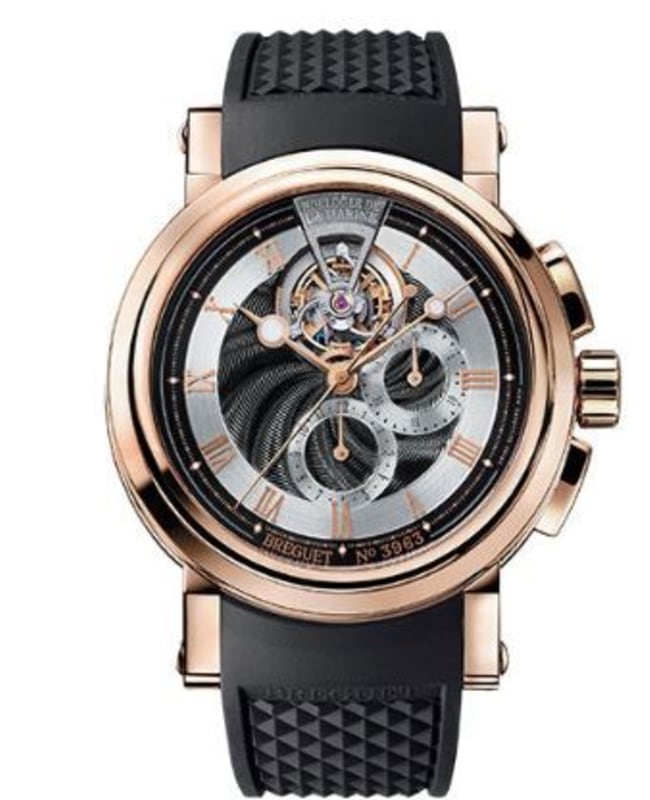Breguet Marine Tourbillon Chronograph Men's Watch 5837BR/92/5ZU 5837BR/92/5ZU
