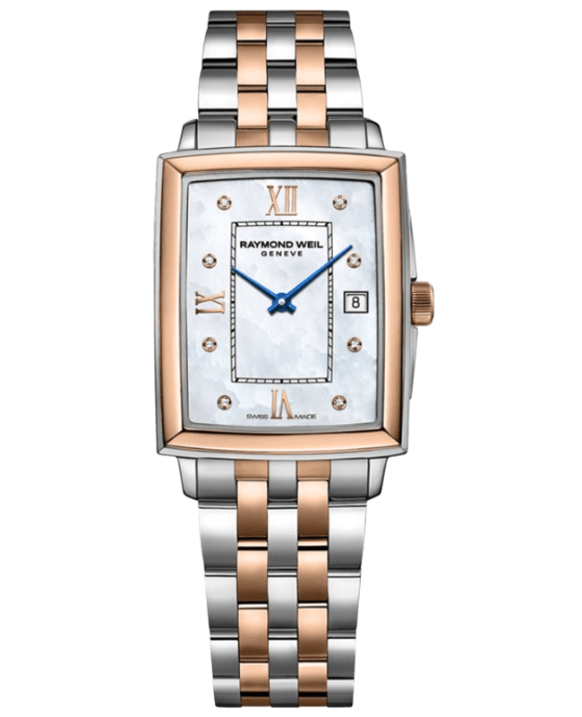Raymond Weil Toccata Mother of Pearl Diamond Dial Two-Tone Steel Women's Watch 5925-SP5-00995