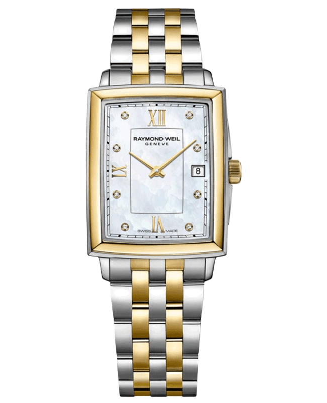 Raymond Weil Toccata Mother of Pearl Diamond Dial Two-Tone Steel Women's Watch 5925-STP-00995