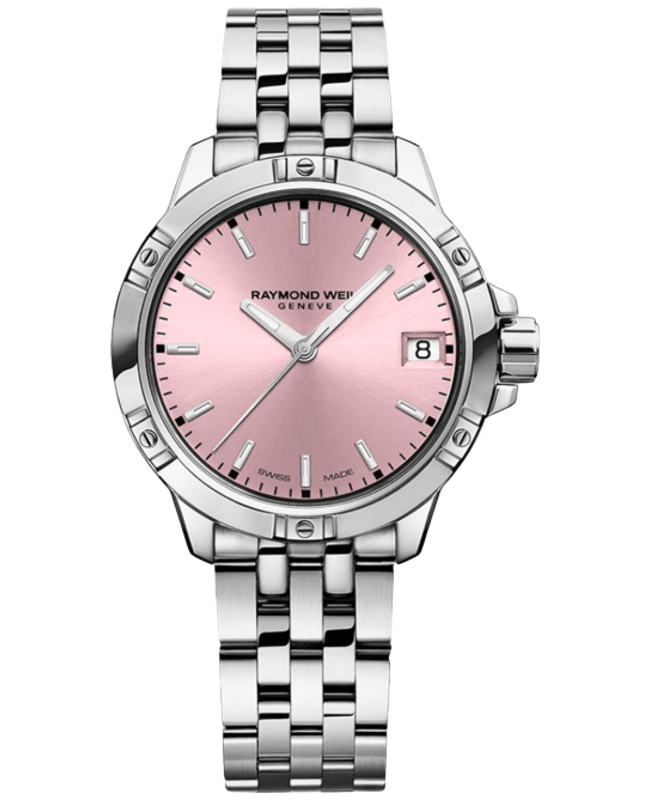 Raymond Weil Tango Classic Pink Dial Steel Women's Watch 5960-ST-80001