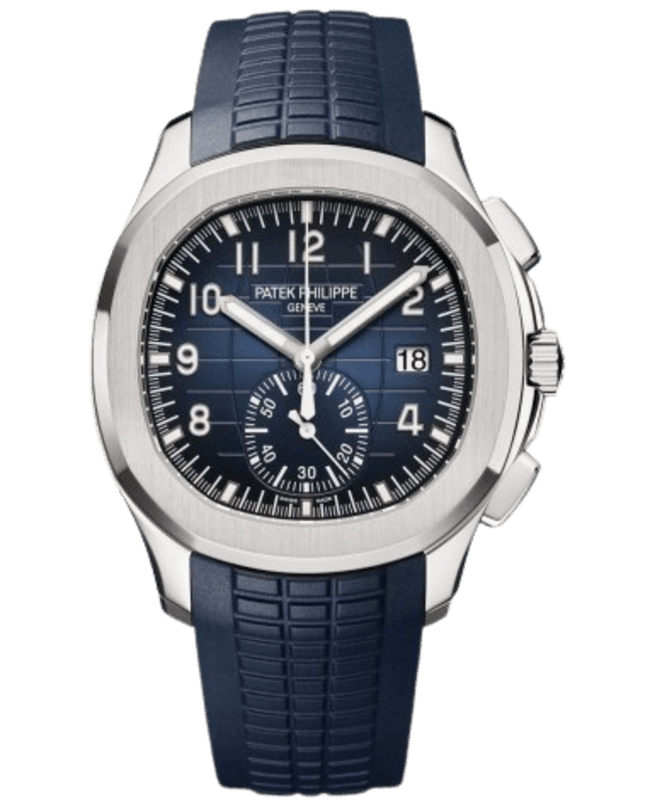 Patek Philippe Aquanaut Blue Dial Composite Strap Mens Watch 5968G001 5968G001