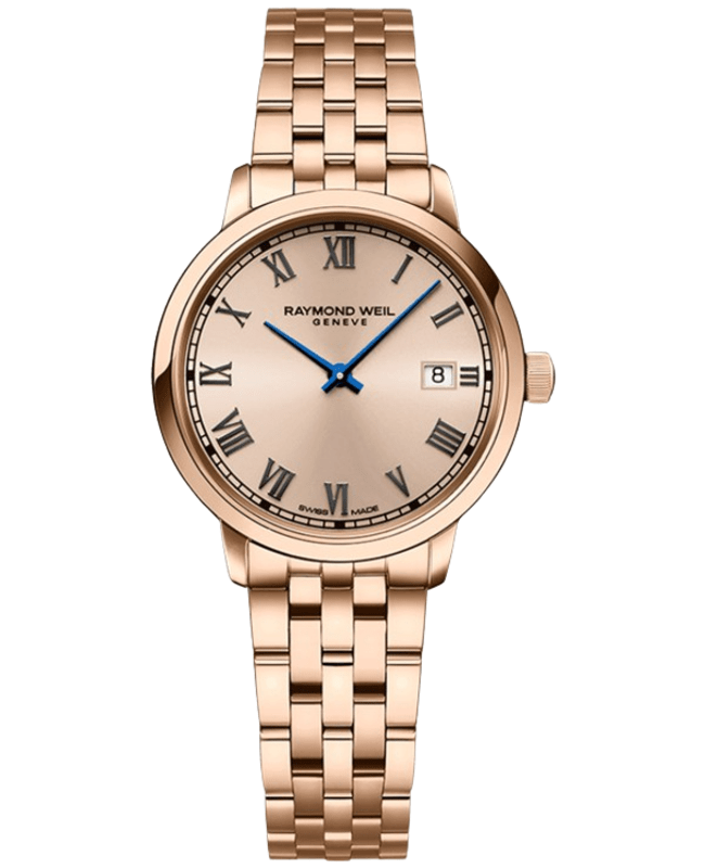 Raymond Weil Toccata 29mm Rose Dial Rose Gold Steel Women's Watch 5985-P5-00859