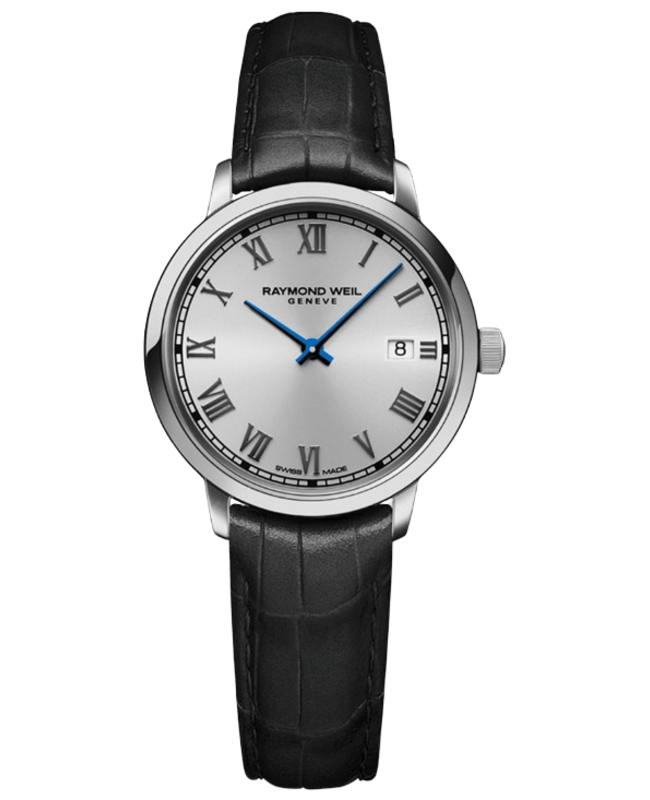 Raymond Weil Toccata Silver Dial Leather Strap Women's Watch 5985-STC-00659