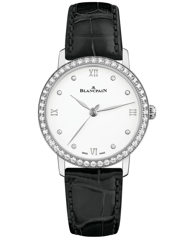 Blancpain Villeret Ultra Slim Automatic Diamond Silver Dial Women’s Watch