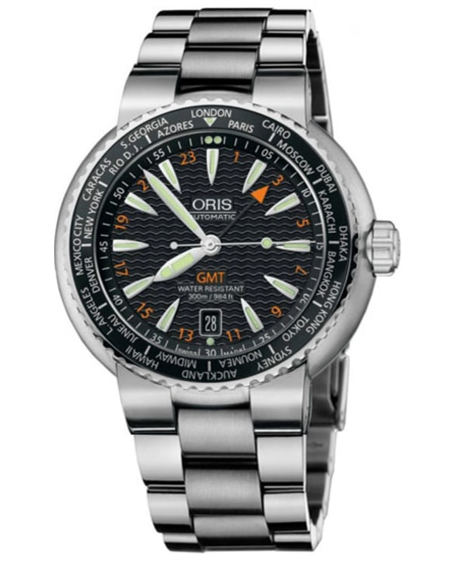 Oris TT1 Divers Gmt Date Men's Watch 66876088454MB | WatchMaxx