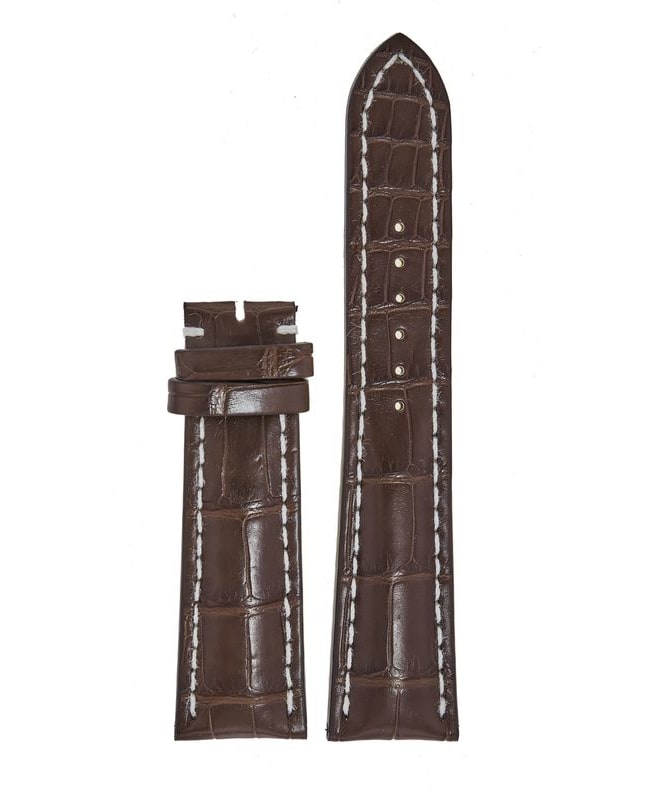Breitling Leather 24-20mm Brown Alligator Men's Strap 756P
