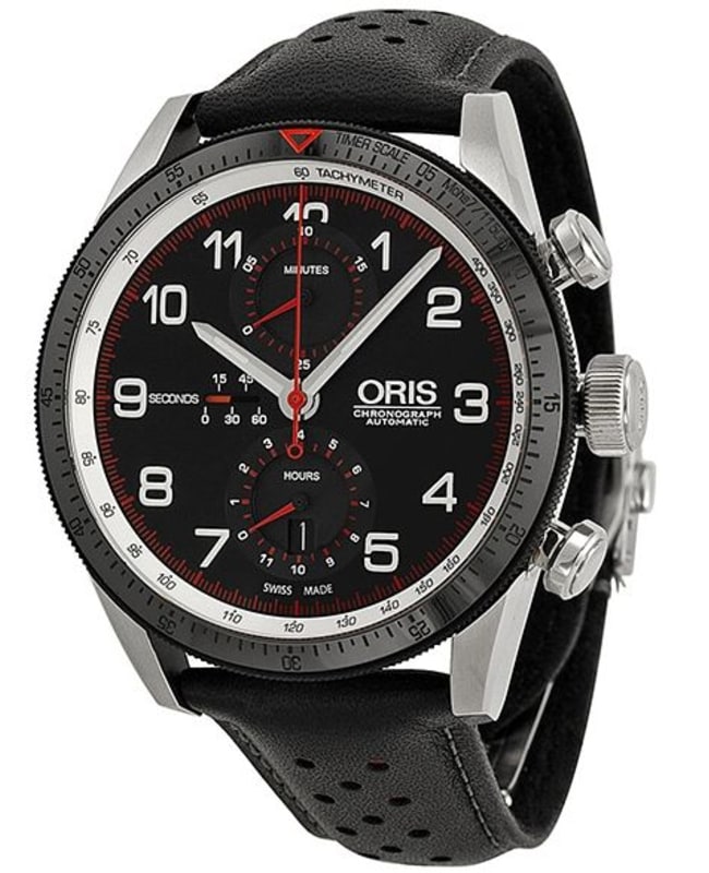 Oris Artix Chronograph Men's Watch 77476614484SET | WatchMaxx