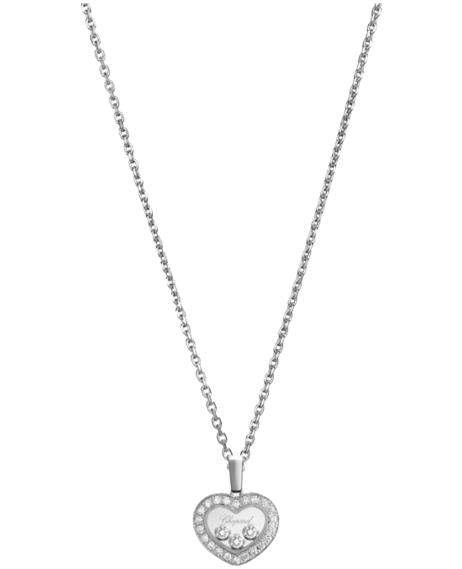Chopard Happy Diamonds Icons 18K White Gold and Diamond Women's Pendant 79A611-1201 79A611-1201