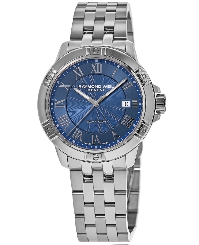 Raymond Weil Tango Blue Dial Stainless Steel Men's Watch 8160-ST-00508