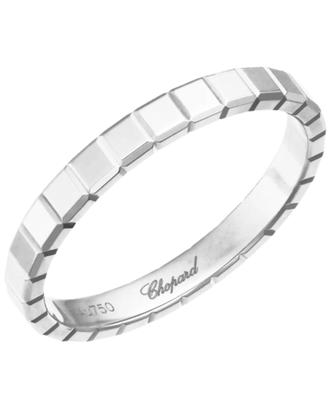 Chopard Ice Cube 18K White Gold Women's Ring 827702-1199