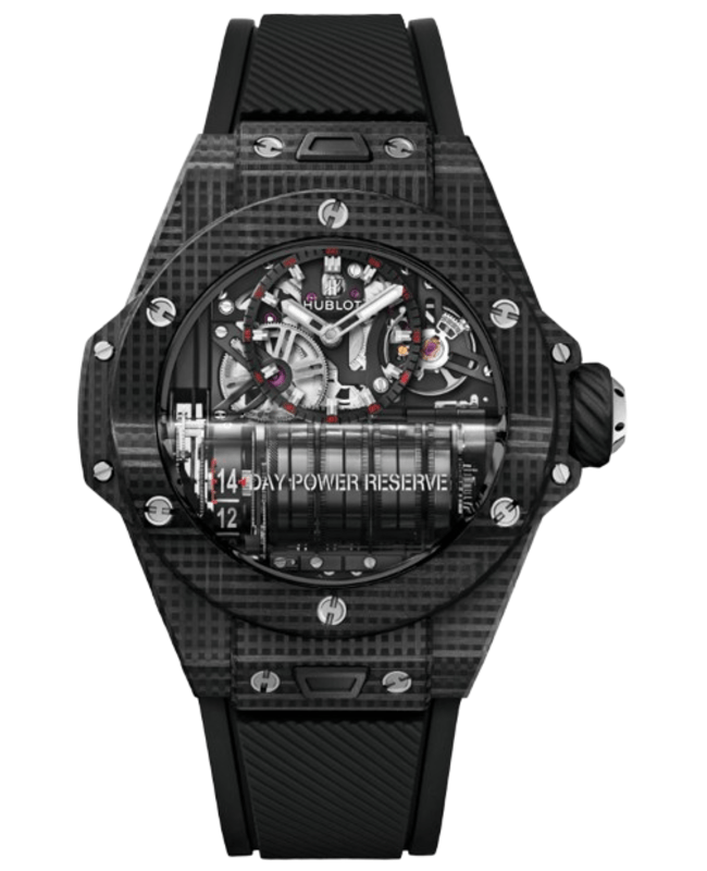 Hublot Big Bang MP-11 Limited Edition Manual Winding 3D Carbon Rubber Strap Men's Watch 911.QD.0123.RX 911.QD.0123.RX
