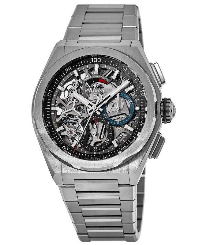 Zenith Defy El Primero 21 Skeleton Chronograph Dial Titanium Men's Watch  95.9000.9004/78.M9000