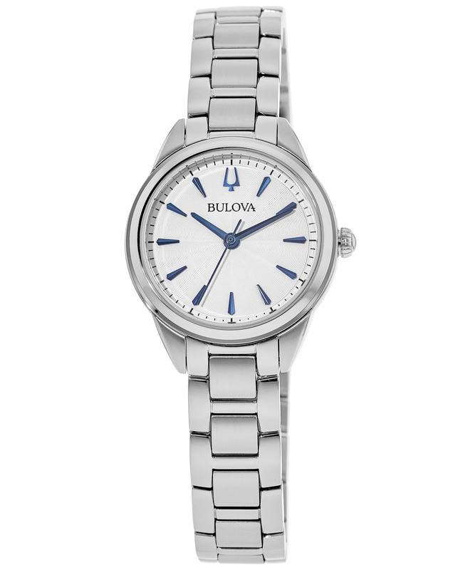 Bulova Sutton Silver Dial Stainless Steel Women’s Watch