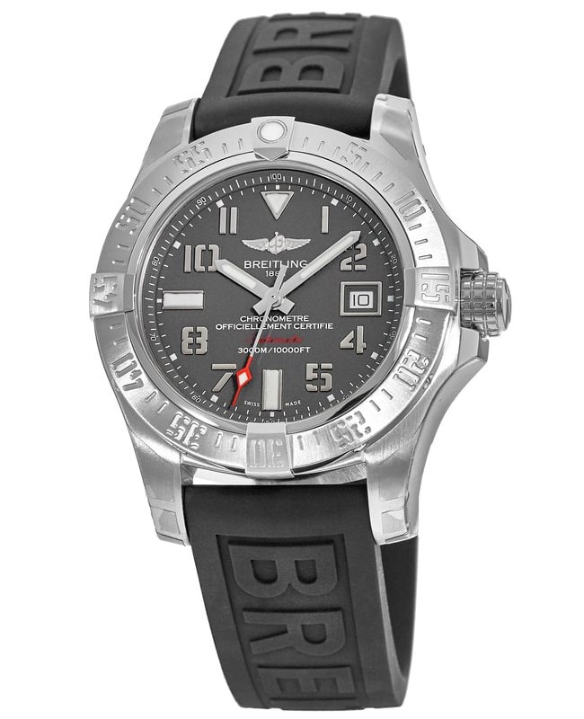 時計 Breitling Avenger II MOP Breitling M13371BU/BE52 Super Avenger II Blacksteel MOP w