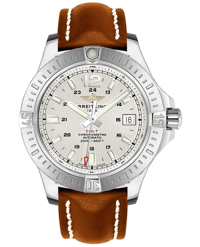 Breitling レザーベルト 432X ブラウン 18-20mm ブライトリング