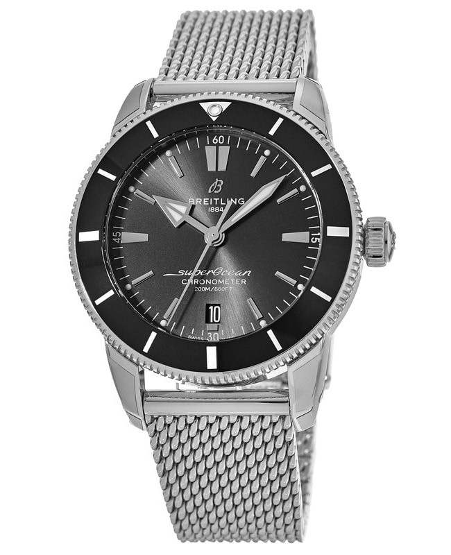 Breitling Superocean Heritage Automatic 44 Black Dial Stainless Steel Men's Watch AB2030121B1A1