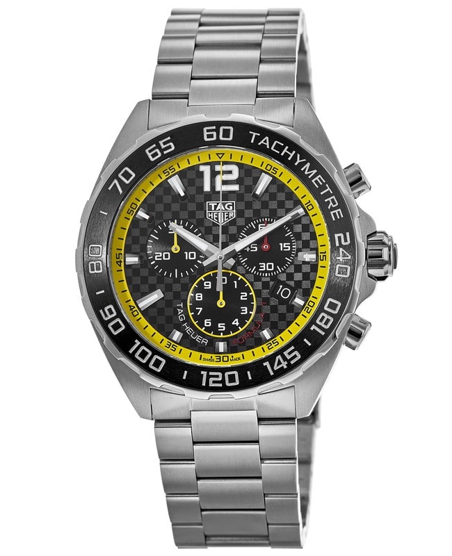 Tag Heuer Formula 1 Quartz Chronograph Black Dial Stainless Steel Men's Watch CAZ101AC.BA0842