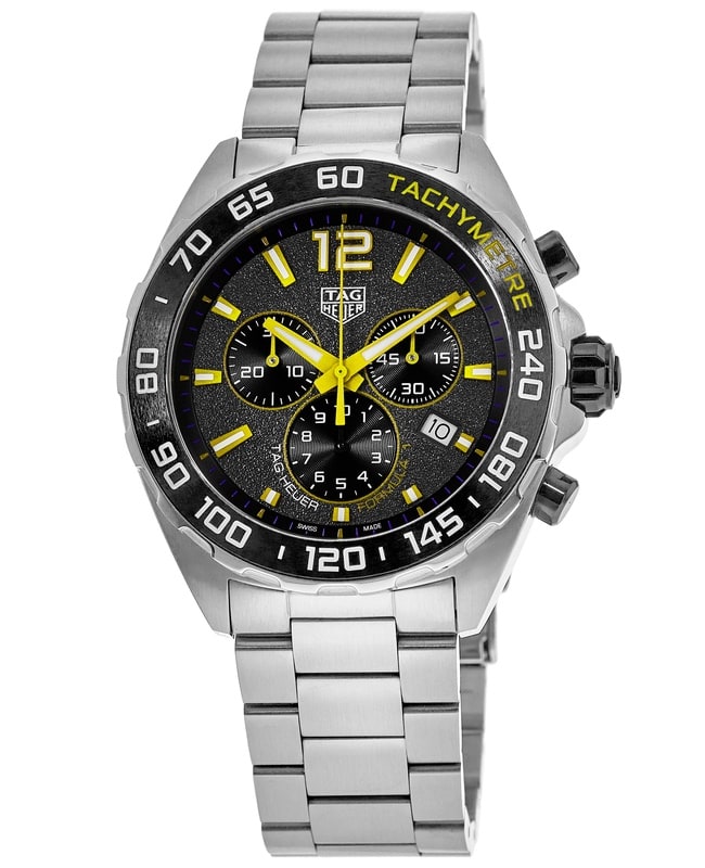 Tag Heuer Formula 1 Quartz Chronograph Grey Dial Stainless Steel Men's Watch CAZ101AG.BA0842