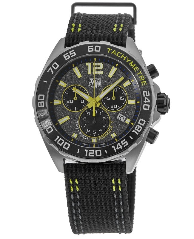 Tag Heuer Formula 1 Quartz Chronograph Grey Dial Nylon Men’s Watch