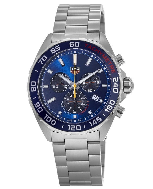 Tag Heuer Formula 1 Special Edition X Red Bull Racing Blue Dial Steel Men’s Watch