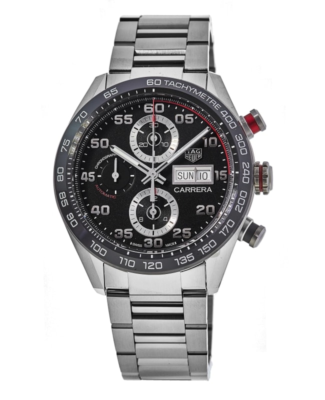 Tag Heuer Carrera Automatic Black Dial Stainless Steel Men's Watch CBN2A1AA.BA0643