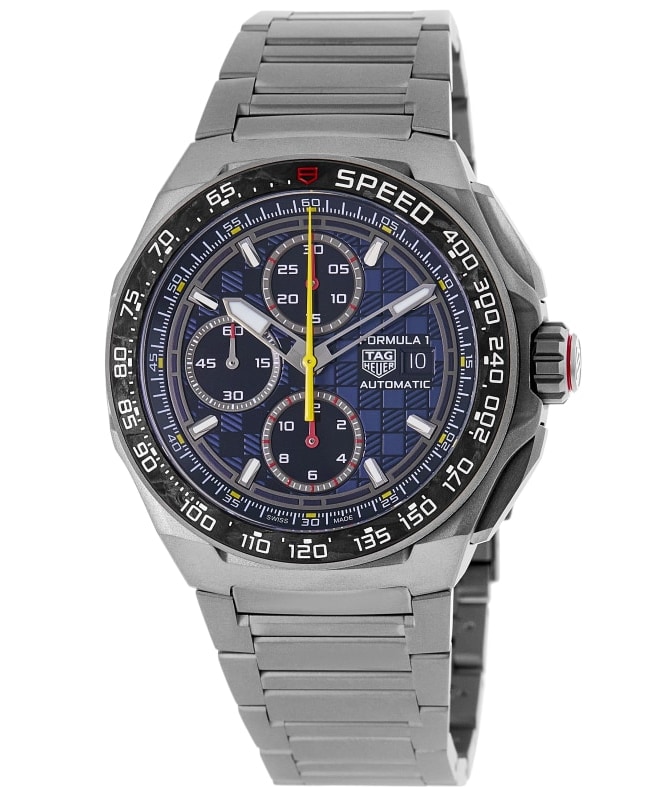 Tag Heuer Formula 1 Chronograph X Oracle Red Bull Racing Special Edition Blue Dial Titanium Men's Watch CBZ2080.BF0009