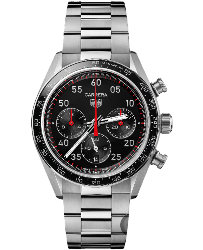 Tag Heuer Carrera Chronograph Sport 42mm Black Dial Stainless Steel Men's Watch CDB2110.BA0054 CDB2110.BA0054