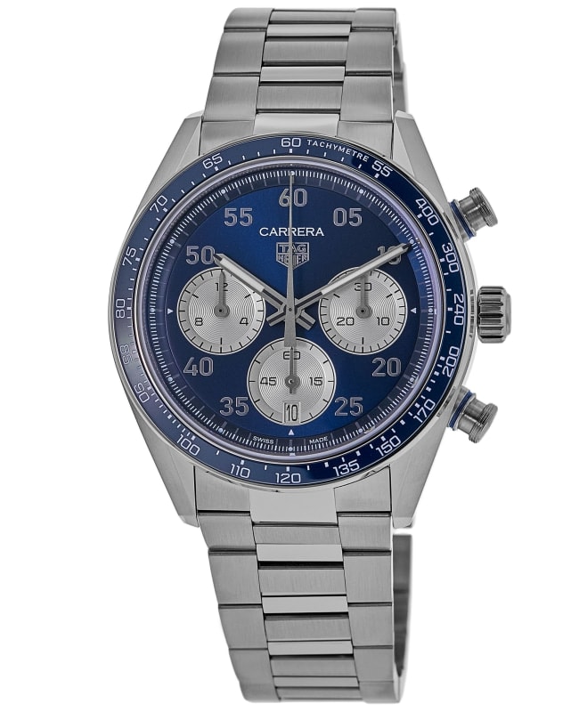 Tag Heuer Carrera Chronograph Sport 42mm Blue Dial Stainless Steel Men's Watch CDB2111.BA0054 CDB2111.BA0054