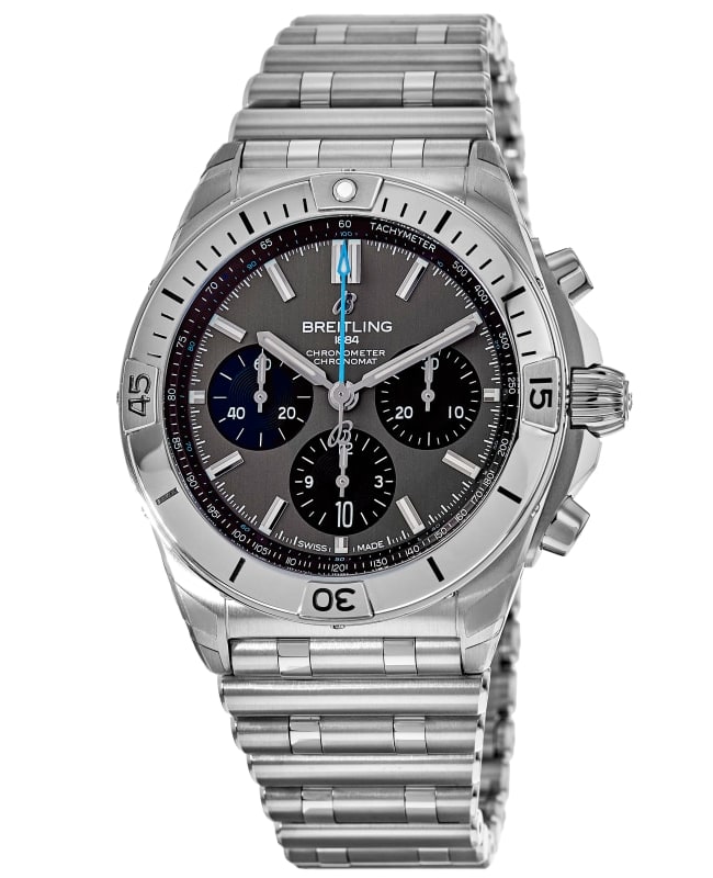 Breitling Chronomat B01 42 Automatic Chronograph Grey Dial Titanium Mens Watch EB0134101M1E1 EB0134101M1E1