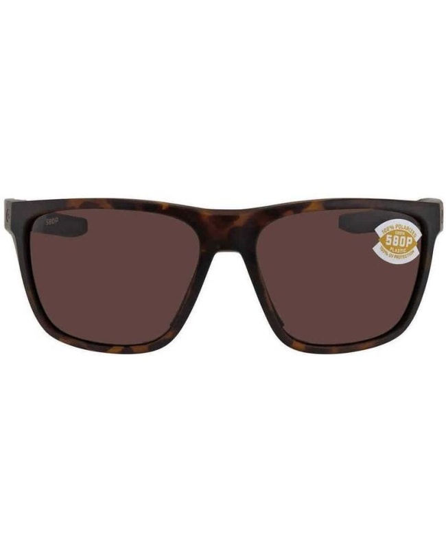 Costa Del Mar Ferg Matte Tortoise Square Nylon Unisex Sunglasses FRG 191 OCP FRG 191 OCP