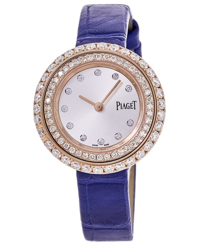 Piaget Possession 18kt Rose Gold Custom Double Row Diamond Bezel Women's Watch G0A43081-CD