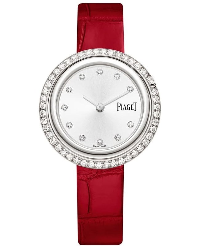 Piaget Possession Silver Dial Diamond Leather Strap Women’s Watch