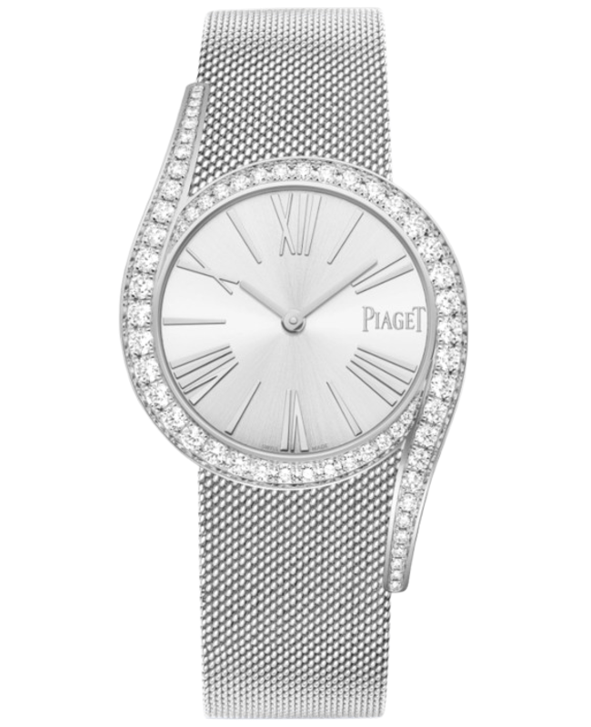 Piaget Limelight Gala Automatic White Dial Diamond Bezel 18K White Gold Womens Watch G0A48212 G0A48212