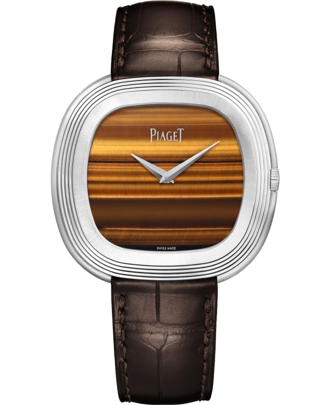 Piaget Andy Warhol Automatic Brown 18k White Gold Leather Strap Men's Watch G0A50240