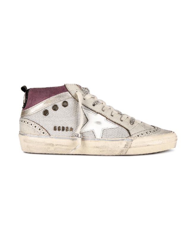 Golden Goose Mid Star White Star and Black Heel Tab Women's Sneakers GWF00123.F004730.82350-37 - Size 37 GWF00123.F004730.82350