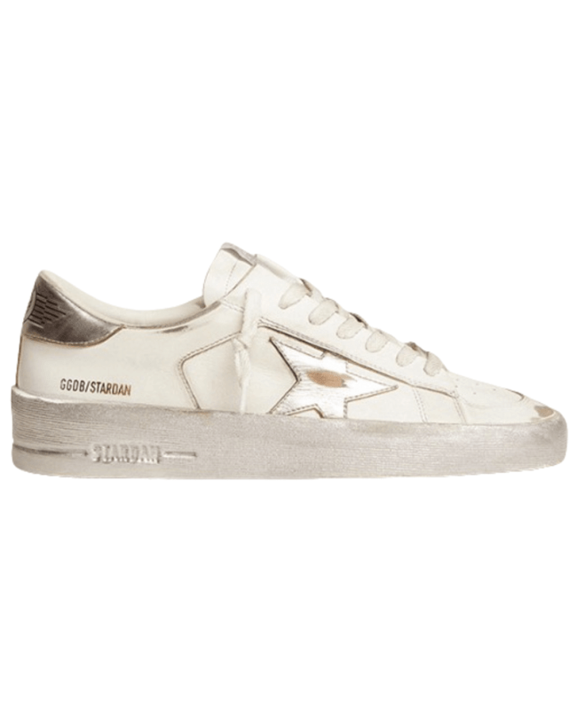 スニーカー GOLDEN Woman Sneakers Grey GWF00333F00753612281 Golden Goose Stardan Silver Metallic Star and Heel Tab
