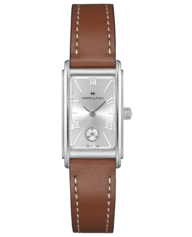 Hamilton American Classic Ardmore Small Silver Dial Leather Strap Women's Watch H11221550