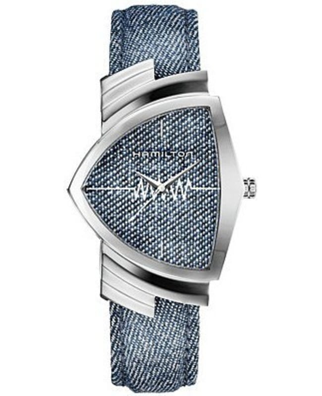 Hamilton Ventura Quartz Blue Dial Fabric Strap Men's Watch H24411941