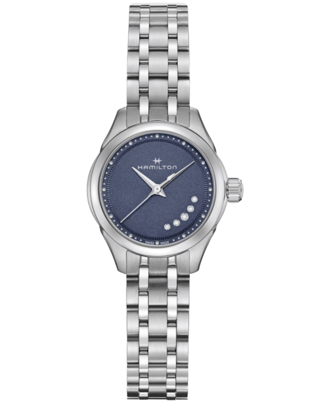 Hamilton Jazzmaster Lady Quartz Blue Diamond Dial Steel Women's Watch H32111140