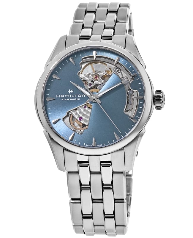 Hamilton Jazzmaster Open Heart Lady Auto Blue Dial Steel Women's Watch H32215140