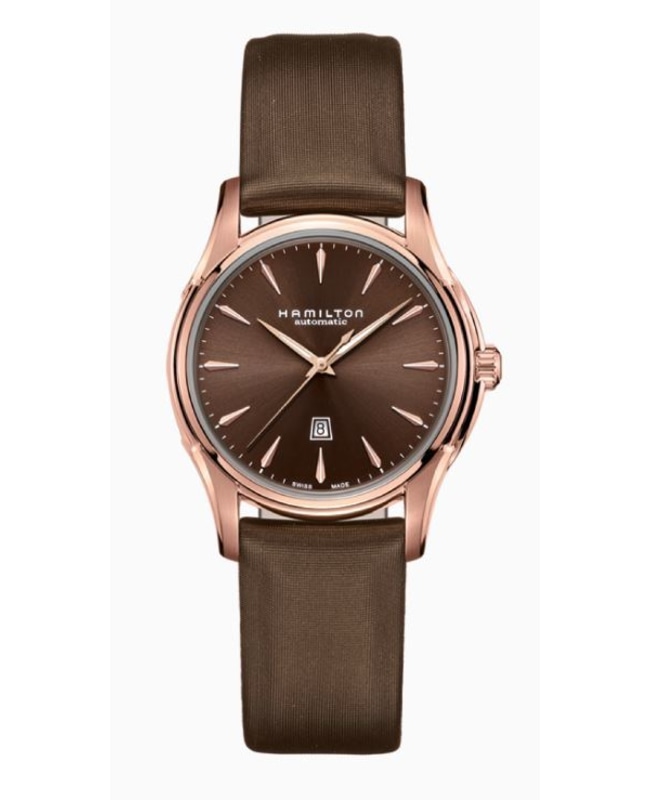Hamilton Jazzmaster Viewmatic Auto Brown Dial Satin Strap Women's Watch H32335971