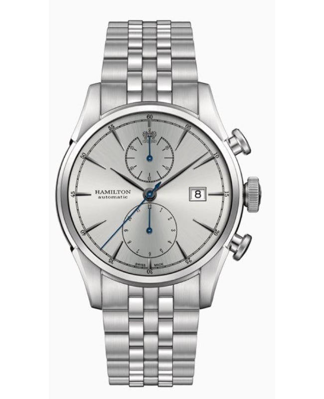 Hamilton American Classic Spirit of Liberty Auto Chronograph Silver Dial Steel Men's Watch H32416981