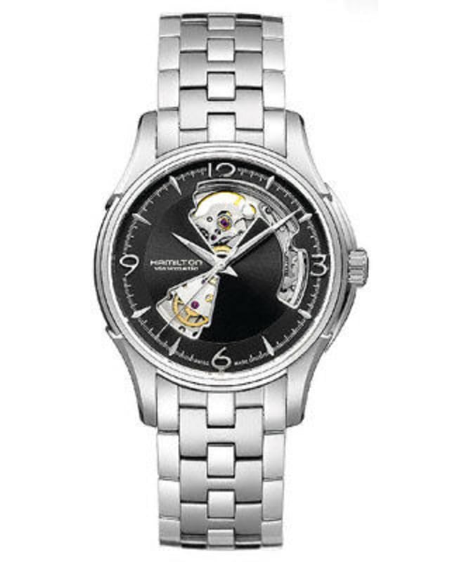 Hamilton Jazzmaster Open Heart Automatic Black Dial Stainless Steel Men's Watch H32565135