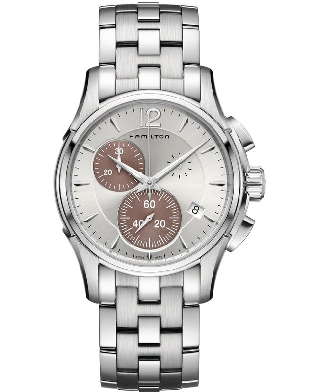 Hamilton Jazzmaster Chrono Quartz Silver Dial Stainless Steel Men's Watch H32612151