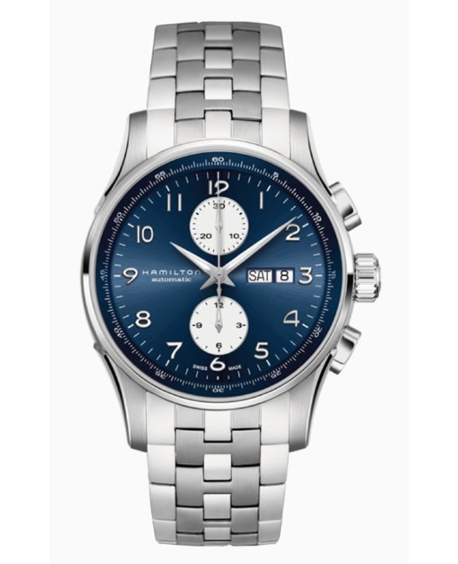 Hamilton Jazzmaster Maestro Auto Chrono Blue Dial Steel Men's Watch H32766143