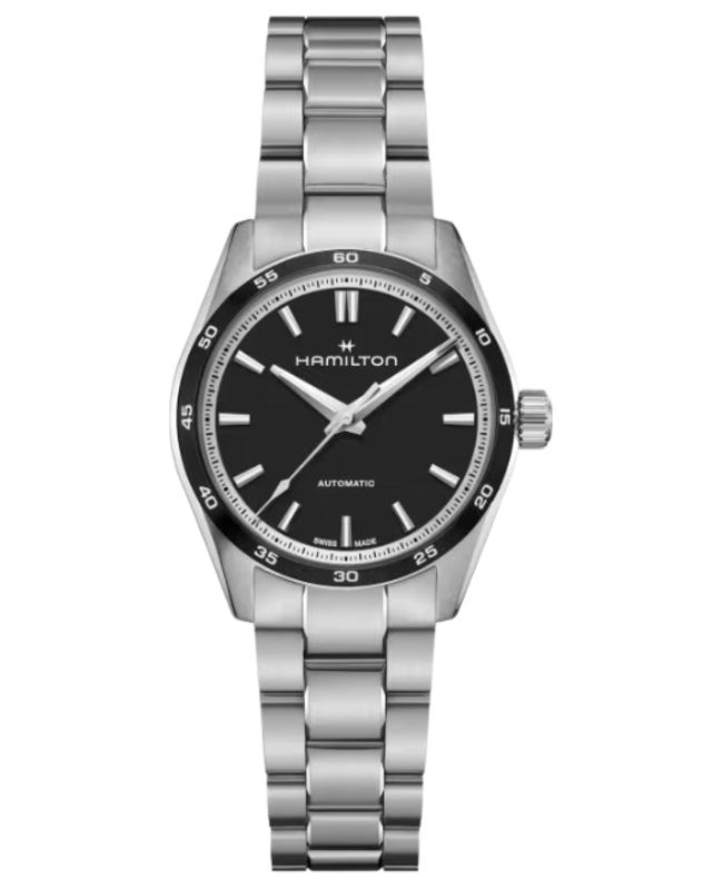 Hamilton Jazzmaster Performer Auto Black Dial Stainless Steel Women's Watch H36135130