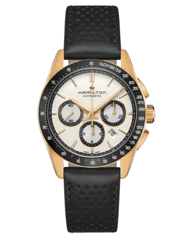 Hamilton Jazzmaster Performer Auto White Dial Leather Strap Men's Watch H36626710
