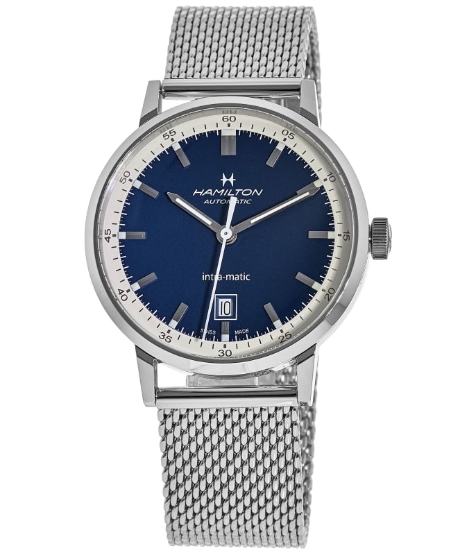 Hamilton American Classic INTRA-MATIC AUTO Blue Dial Steel Men’s Watch