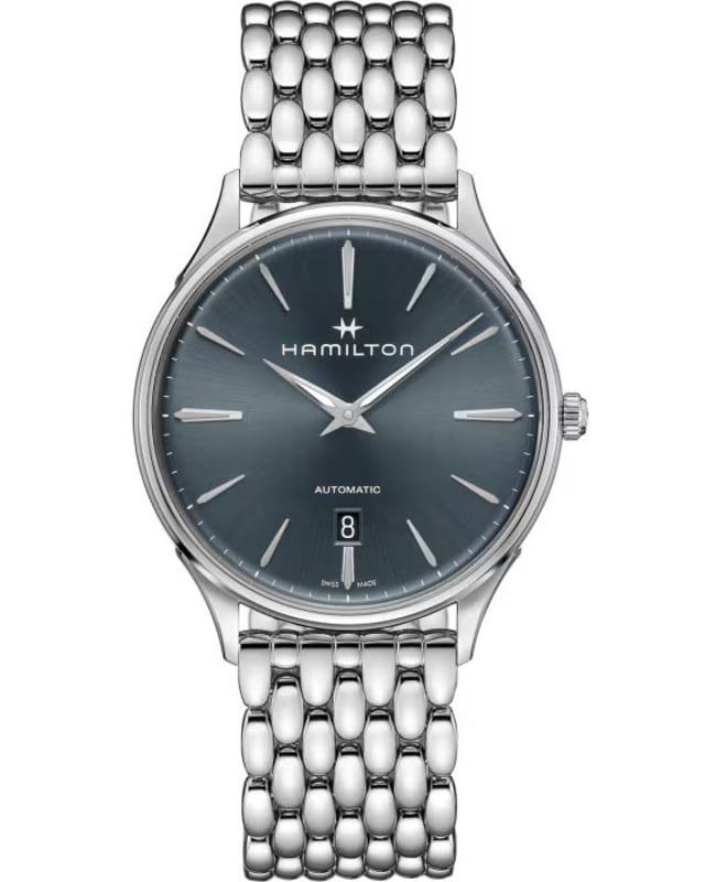 Hamilton Jazzmaster Thinline Auto Blue Dial Stainless Steel Men's Watch H38525141