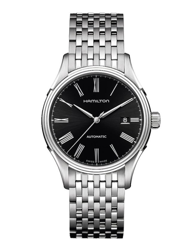 Hamilton American Classic Valiant Auto Black Dial Stainless Steel Men's Watch H39515134